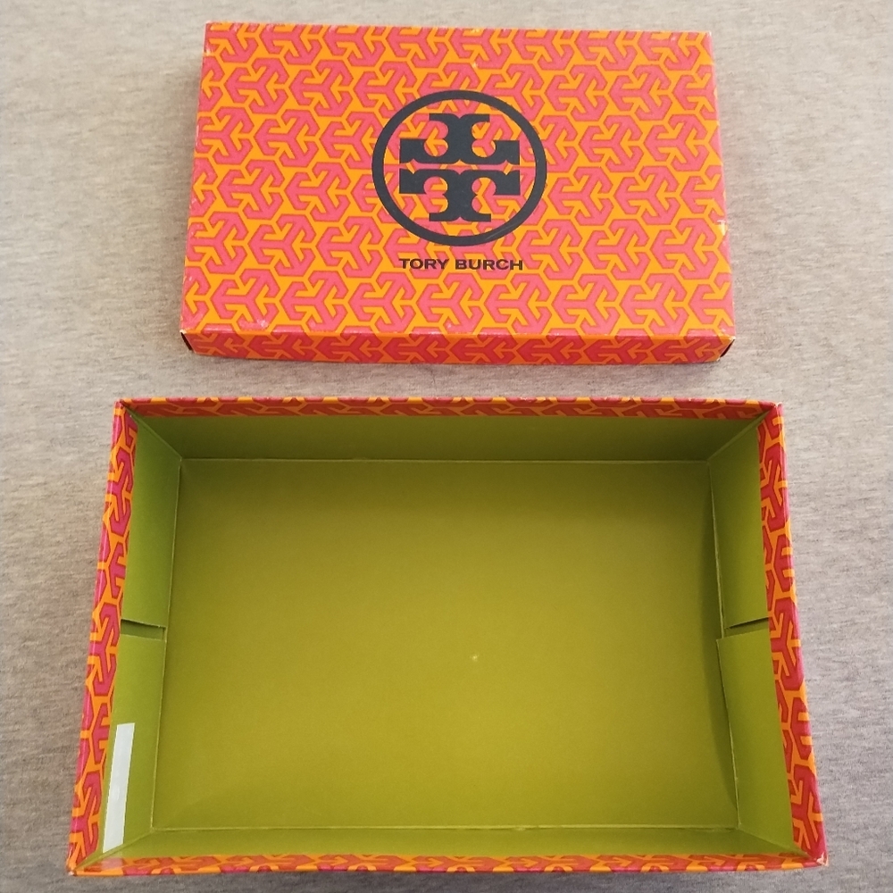 Tory Burch Shoe Box With Bold Geometric Design - Empty